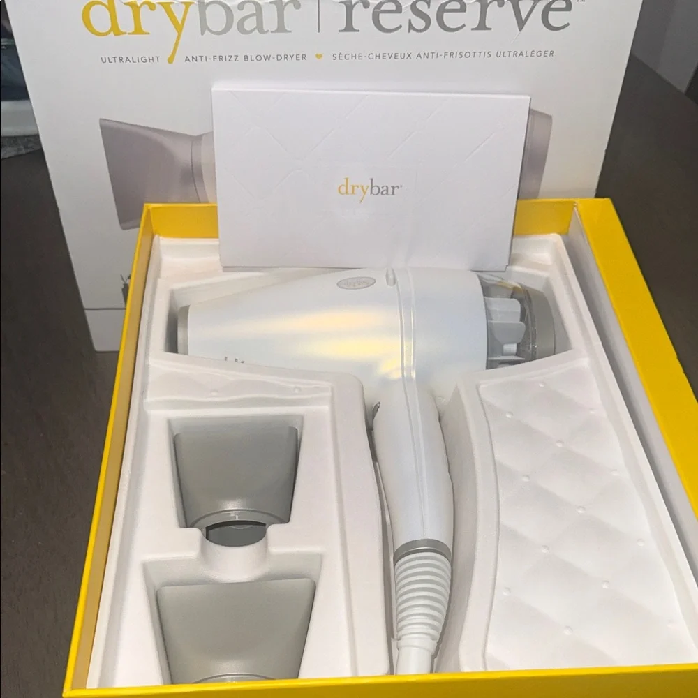 NIB Drybar Reserve Hair Dryer in White and Gray - Picture 5 of 8